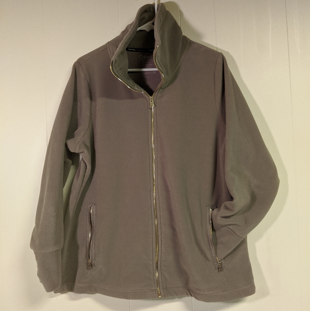 Calvin Klein Taupe Fleece Jacket